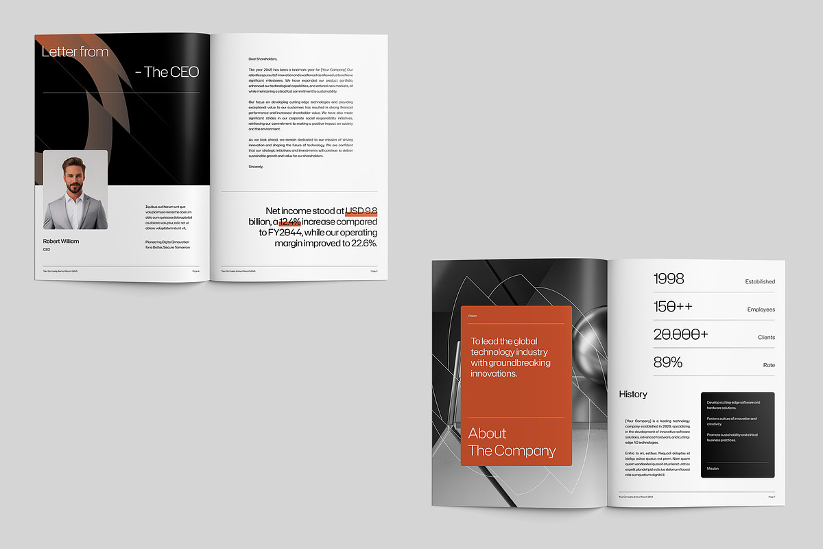 Annual Report Template - Futrra preview 4