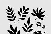 collection tropical leaf silhouette, an Illustration by Amazin_art (Thumbnail 5 of 21)