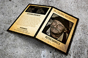 Old Style Funeral Program, a Brochure Template by Visual Impact (Thumbnail 1 of 5)