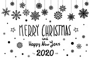 Merry Christmas Happy New Year 2020, a Background Graphic by Rommeo79 (Thumbnail 2 of 2)