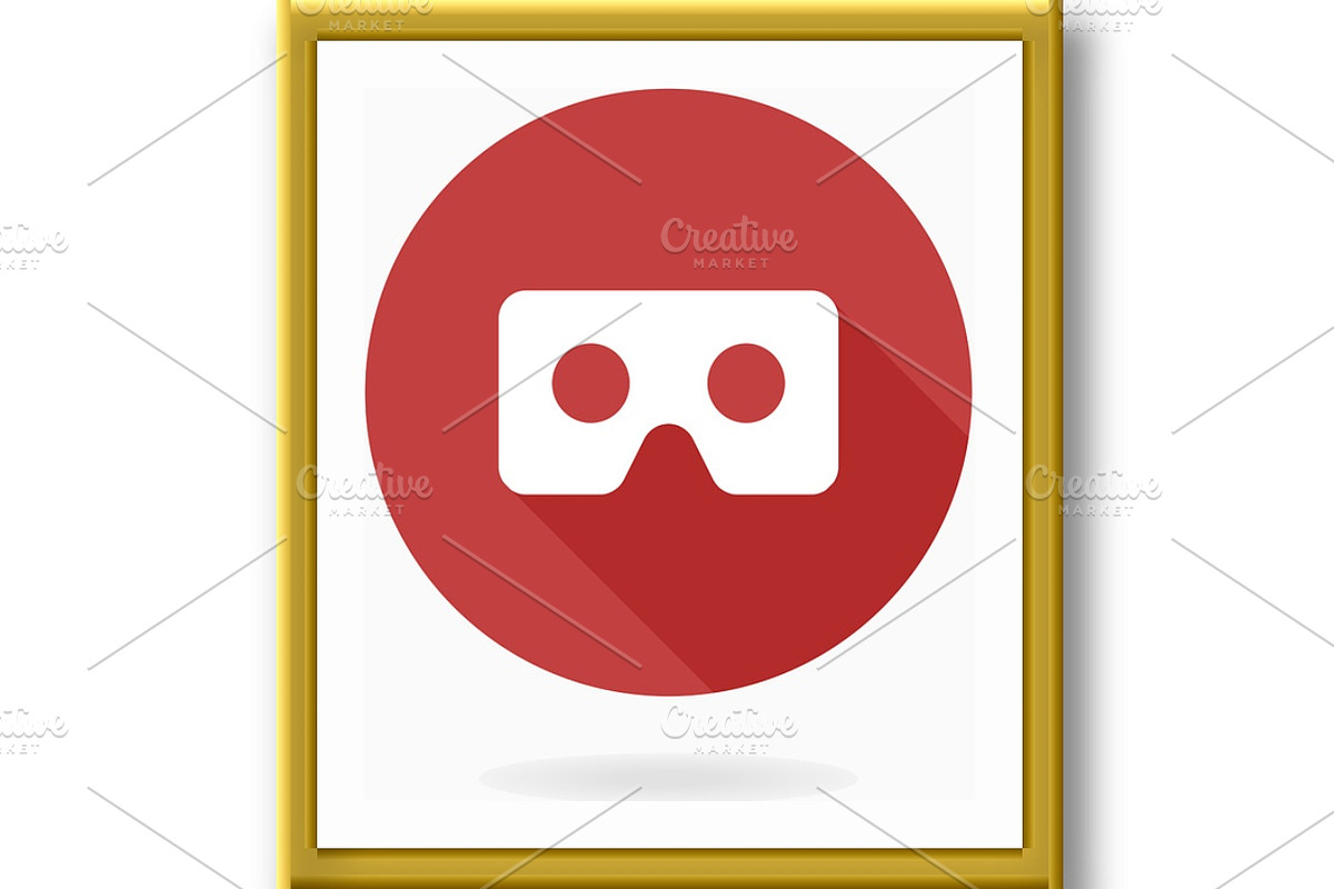 Modern Vector VR Logo in the Circle, an Icon by FineArtStudio (Photo 3 of 3)