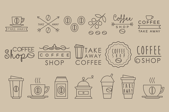 Coffee To Go Signs And Badges