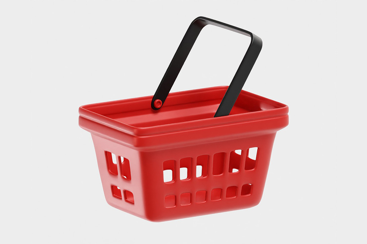 Shopping basket, an Object 3D Model by fahad121 (Photo 4 of 7)