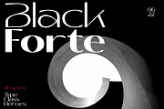 Black Forte, a Sans Serif Font by TypeClassHeroes (Thumbnail 1 of 9)
