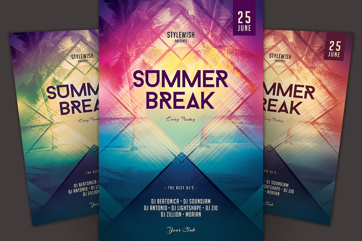 Summer Break Flyer, a Flyer Template by styleWish