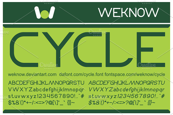 cycle font preview 6