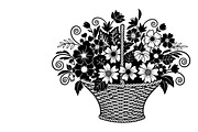 Charming flower basket wall art, an Illustration by Amazin_art (Thumbnail 13 of 32)