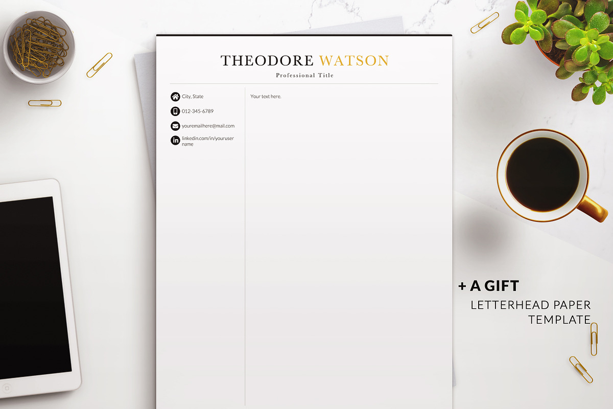 Elegant Resume CV Templates Word, a Resume Template by BestResumes.Co (Photo 4 of 9)