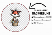 Whimsical Easter Fox Clipart, an Illustration by Libby Wishes (Thumbnail 7 of 7)