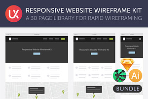 Responsive Website Wireframe Kit
