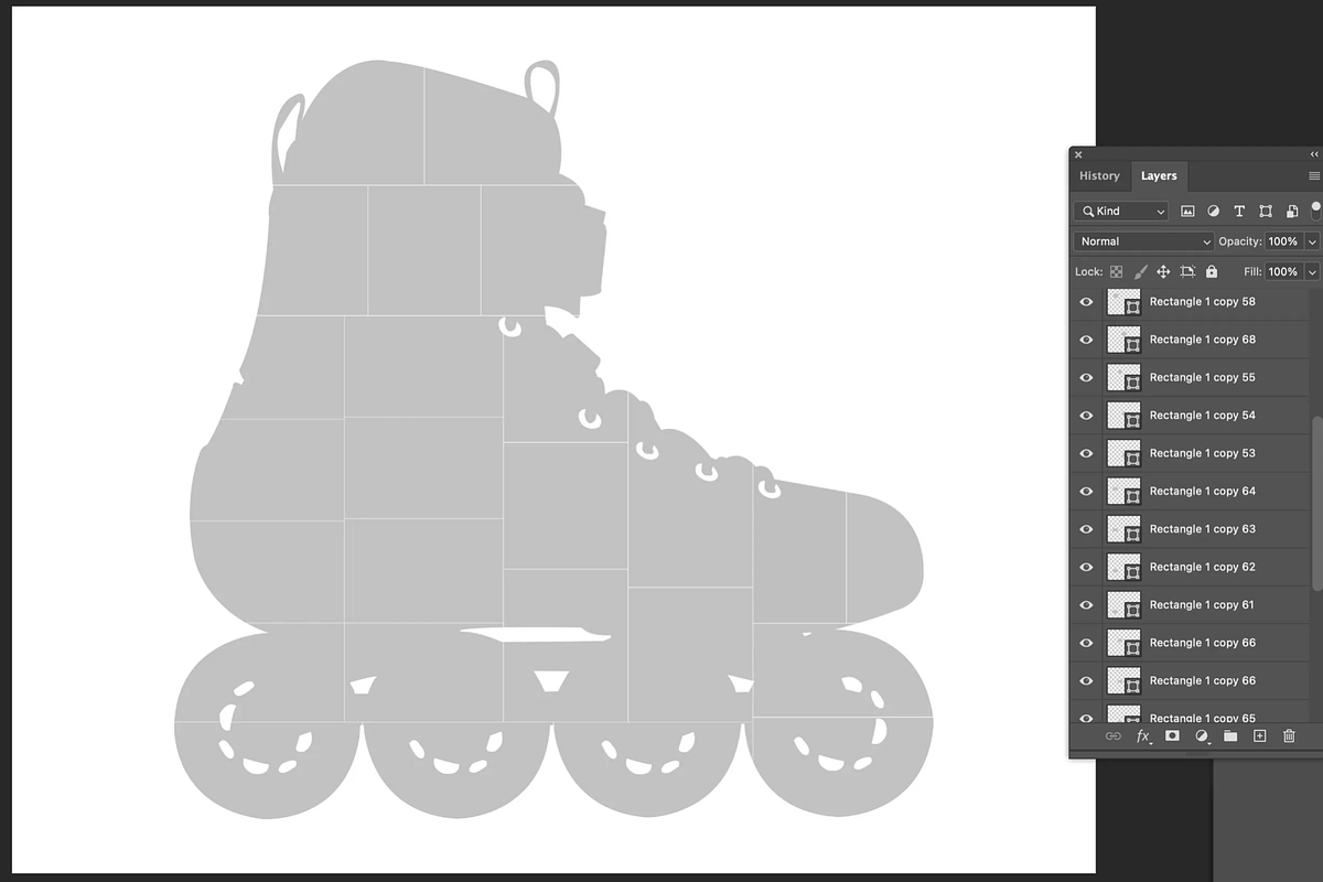 Roller Skate Shape Photo Collage, a Resume Template by AIW SOLUTIONS (Photo 7 of 7)