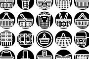 Shopping baskets and carts icon set, an Object Graphic by pikepicture (Thumbnail 3 of 3)