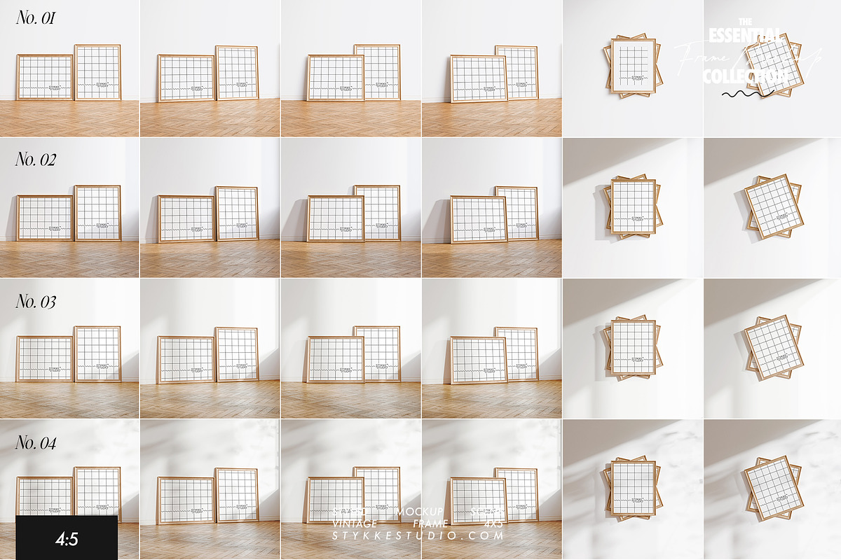 VINTAGE FRAME MOCKUP | 4:5, a Household Mockup by Stykke Studio (Photo 22 of 23)