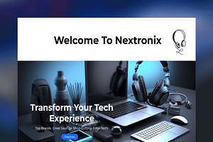 Nextronix Modern Tech Template, a Wix Template by Webstify