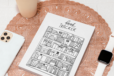 book tracker set, an Object Illustration by Veronika M