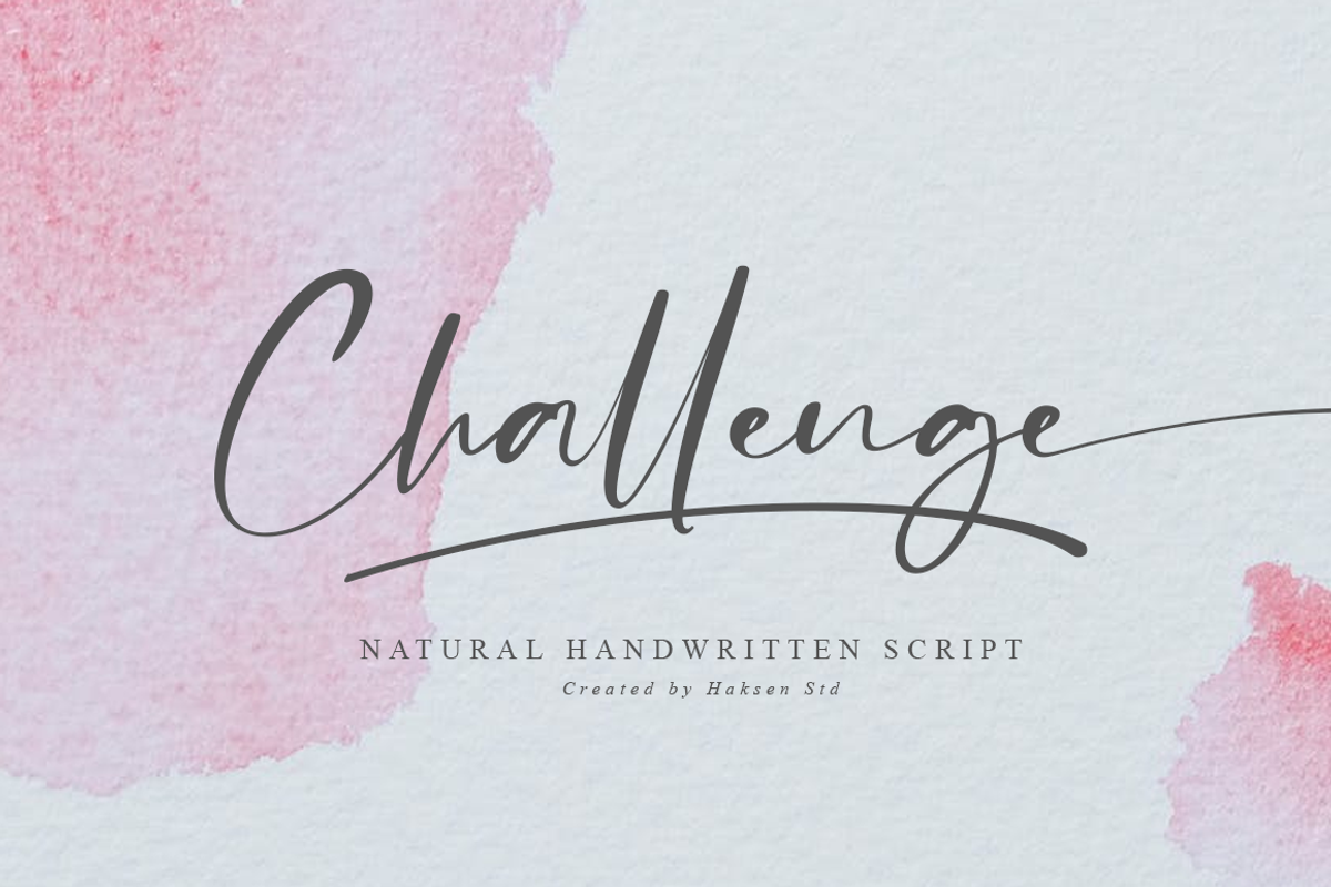 Challenge // Casual Handwritten Font, a Script Font by Haksen (Photo 14 of 14)