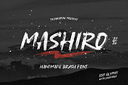 Mashiro - Brush Font, a Handwritten Font by tkzgraphic (Thumbnail 1 of 10)