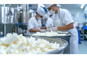 Cheese production in a modern dairy, an Industrial Photo by Igor Tichonow