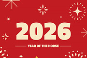 Chinese New Year 2026 Greeting Cards, a Seasonal Illustration by Creative Graphics (Thumbnail 9 of 10)