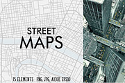 15 street maps textures, a Texture Graphic by Lina_Lisichka (Thumbnail 1 of 9)