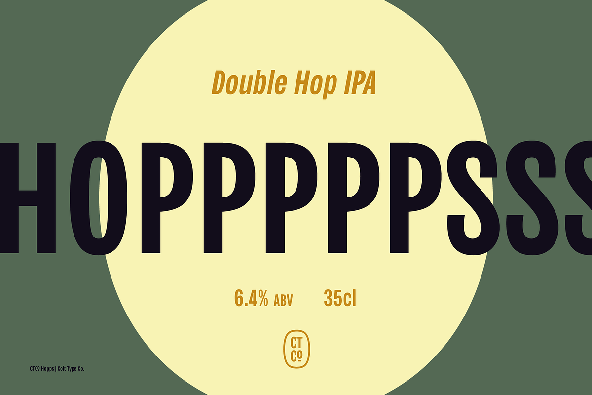 CTCo Hopps Condensed Display, a Sans Serif Font by Colt Type Co (Photo 4 of 6)
