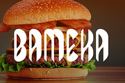 Bameka - Bold Logo Typeface, a Sans Serif Font by 3ab2ou (Thumbnail 1 of 3)