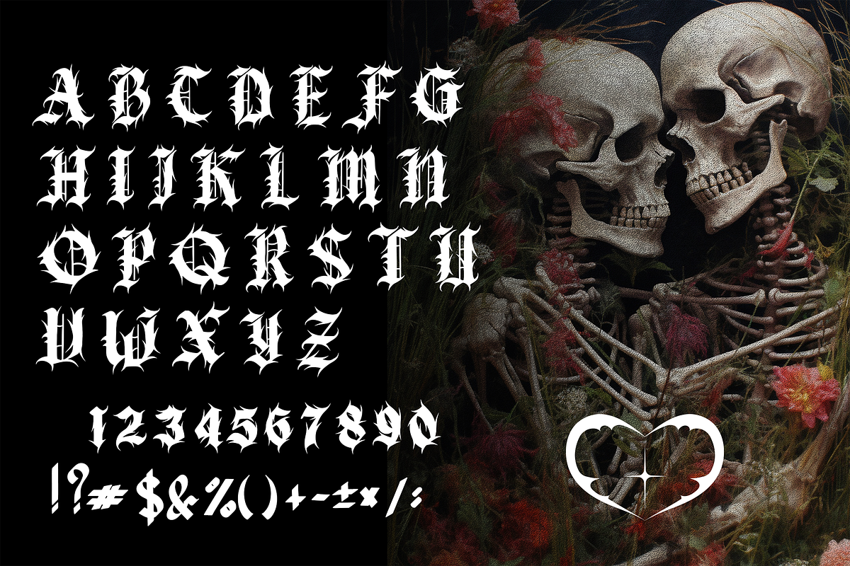 Mesciv Metal Blackletter Font, a Blackletter Font by dansdesign (Photo 2 of 7)