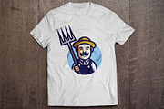 Happy Farmer - Cartoon Mascot Logo, a Branding & Logo Template by ashenterprise (Thumbnail 2 of 3)