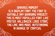 Darknes Moment - Halloween Fonts, a Handwritten Font by QR Design Studio (Thumbnail 2 of 6)