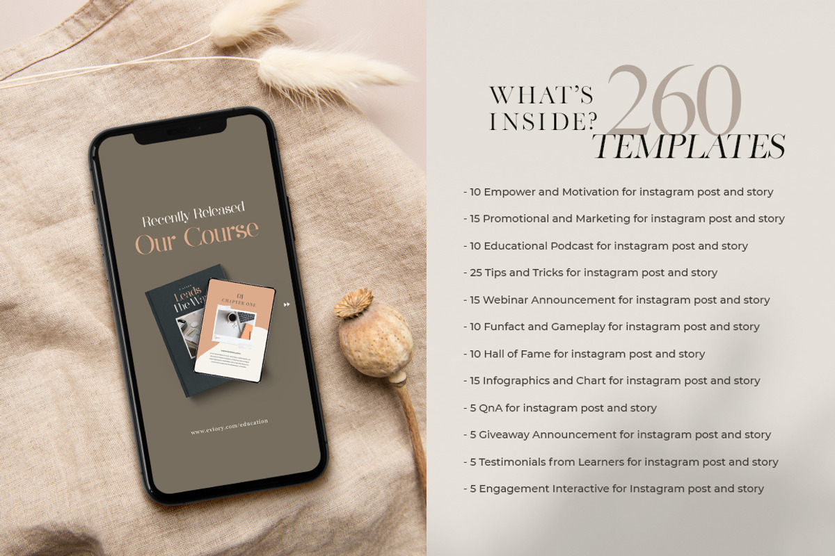 eCourse Carousel Instagram CANVA PS, a Social Media Template by Eviory (Photo 3 of 22)