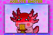 AXELOTE EMOTES TWITCH, an Animal Illustration by YUNGMOTS (Thumbnail 2 of 5)