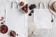 Canvas tote bag styled stock photos featuring tote bag stock photo, canvas, a Business Photo by in between details (Thumbnail 3 of 5)