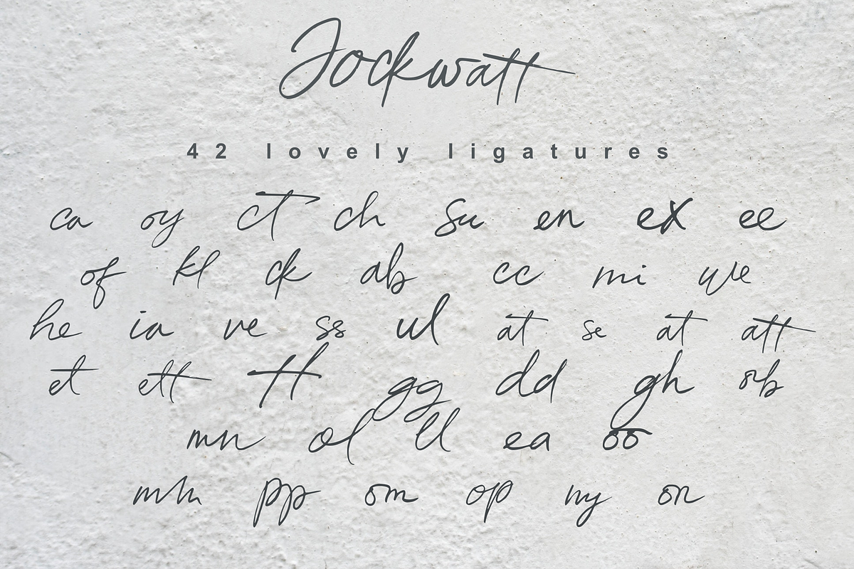 Jockwatt//Chic Calligraphy preview 6
