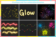 Procreate Firework Brushes, a Brushes & More by Cozy Brushery (Thumbnail 5 of 8)