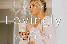 Lovingly - A Simple, Modern Font