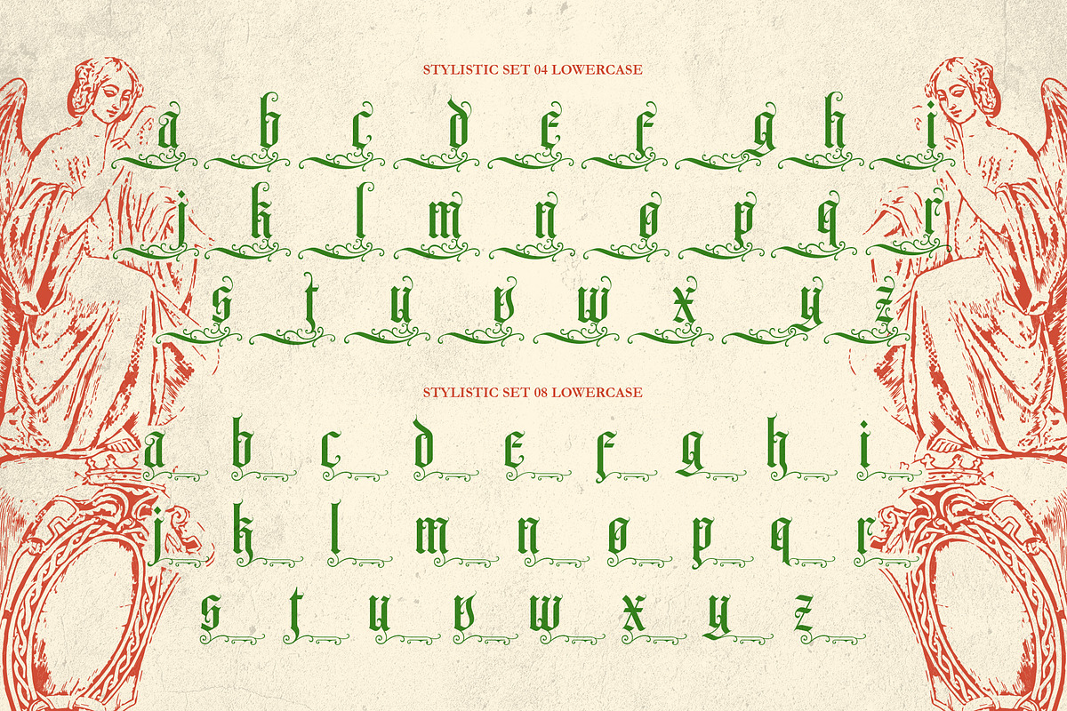 Signtelly Typeface, a Blackletter Font by alit design (Photo 14 of 20)