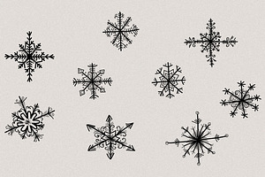 Snowflakes - Hand Drawn Stylized