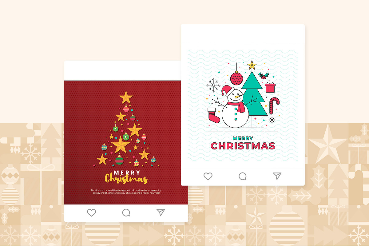 Christmas Greeting Card, a Social Media Template by muhisya (Photo 5 of 8)