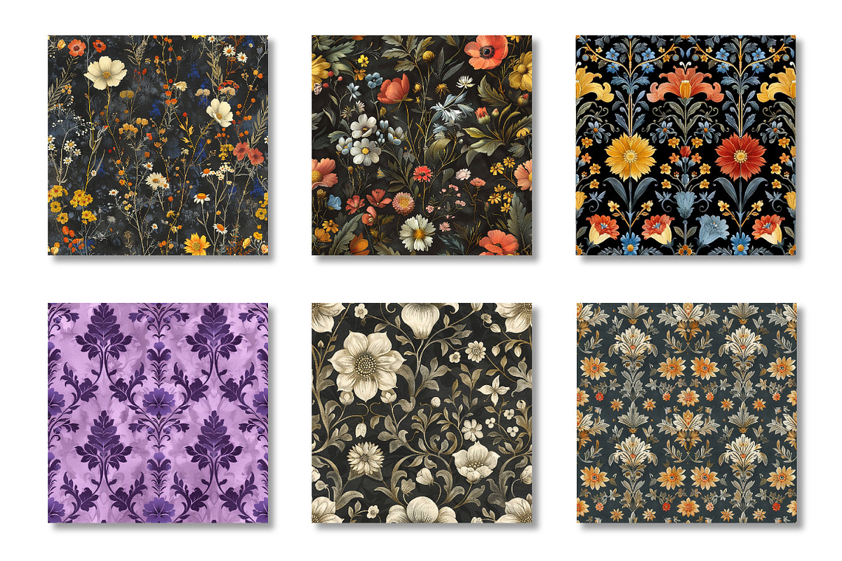 Seamless Gothic Spring Pattern, a Pattern Graphic by Canvas Craft (Photo 3 of 4)