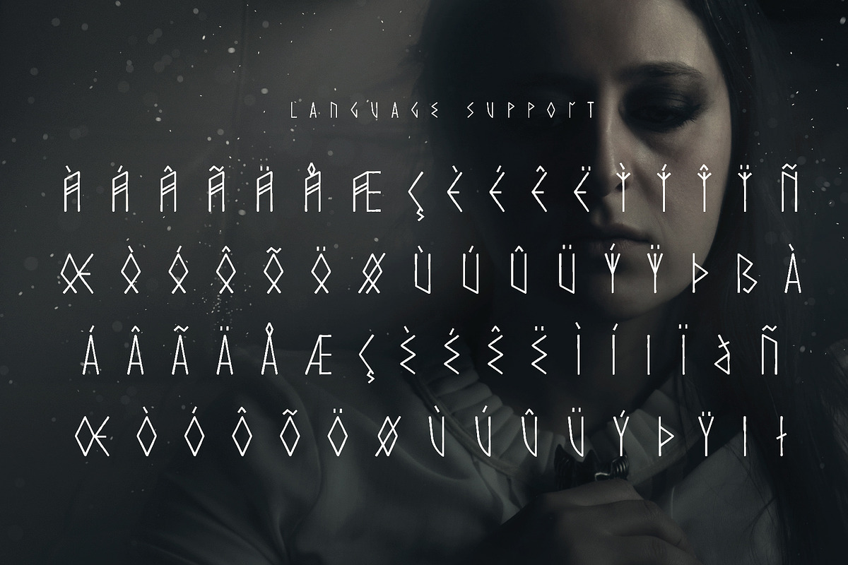 Shieldmaiden - Norse Viking Font, a Font by Aurora Graphics (Photo 4 of 5)