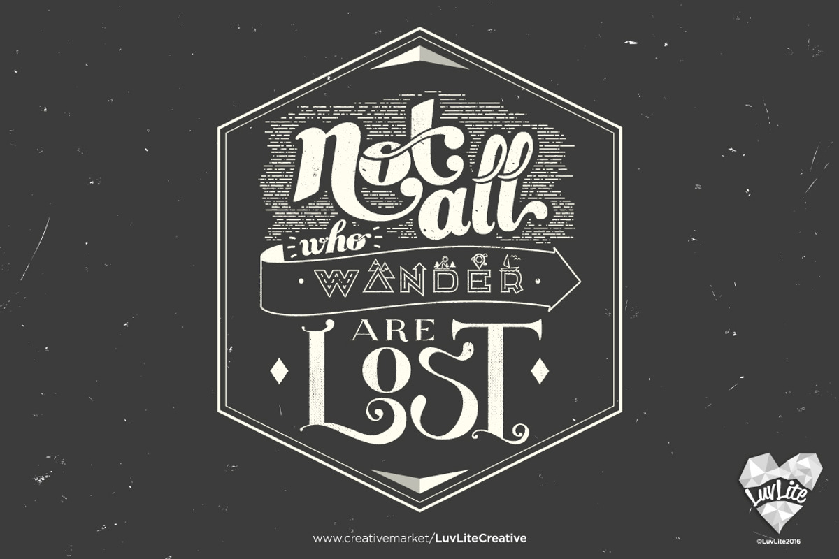 Not All Who Wander are Lost, a Decorative Illustration by Nat (Photo 1 of 3)
