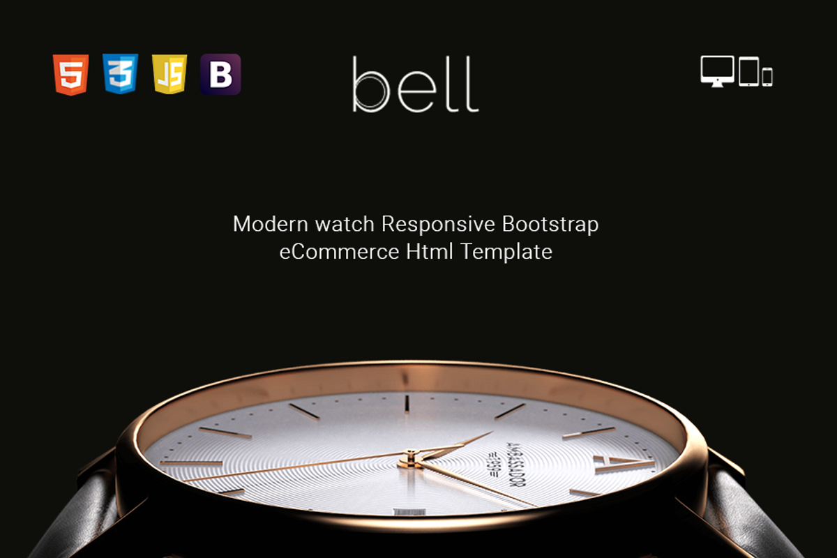 Bell Watch HTML Template, a Websites & App Template by ThemeTidy Shopify Agency