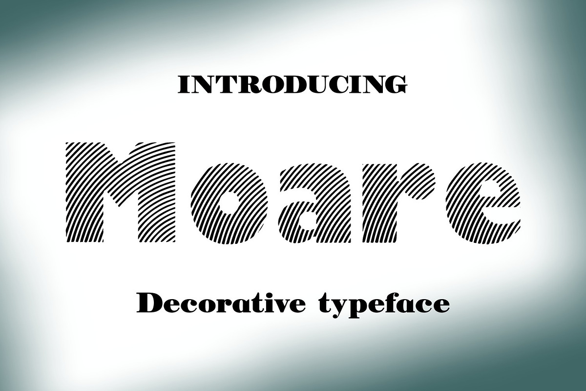 Moare Font preview 2