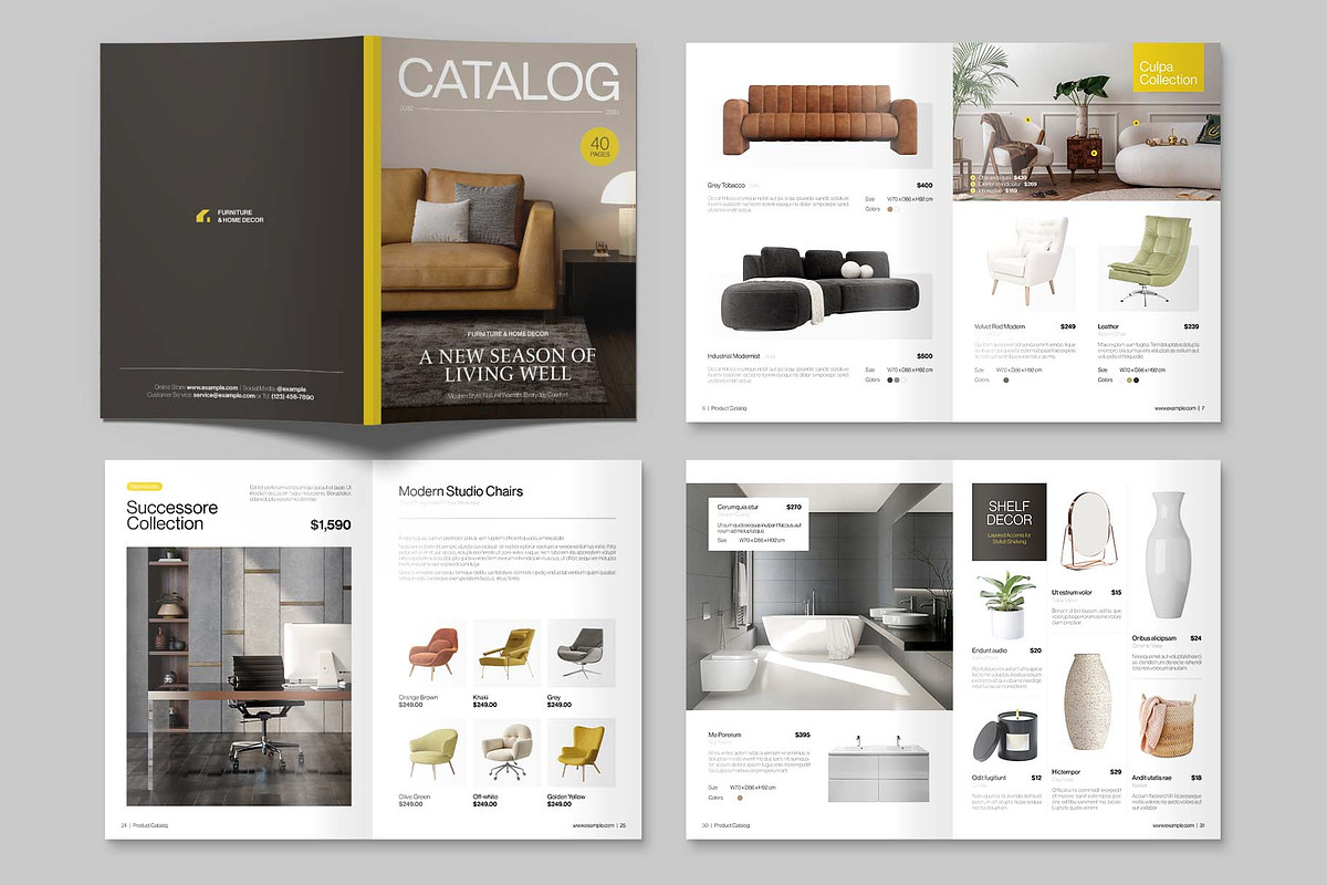 Catalog Template, a Magazine Template by BrandPacks