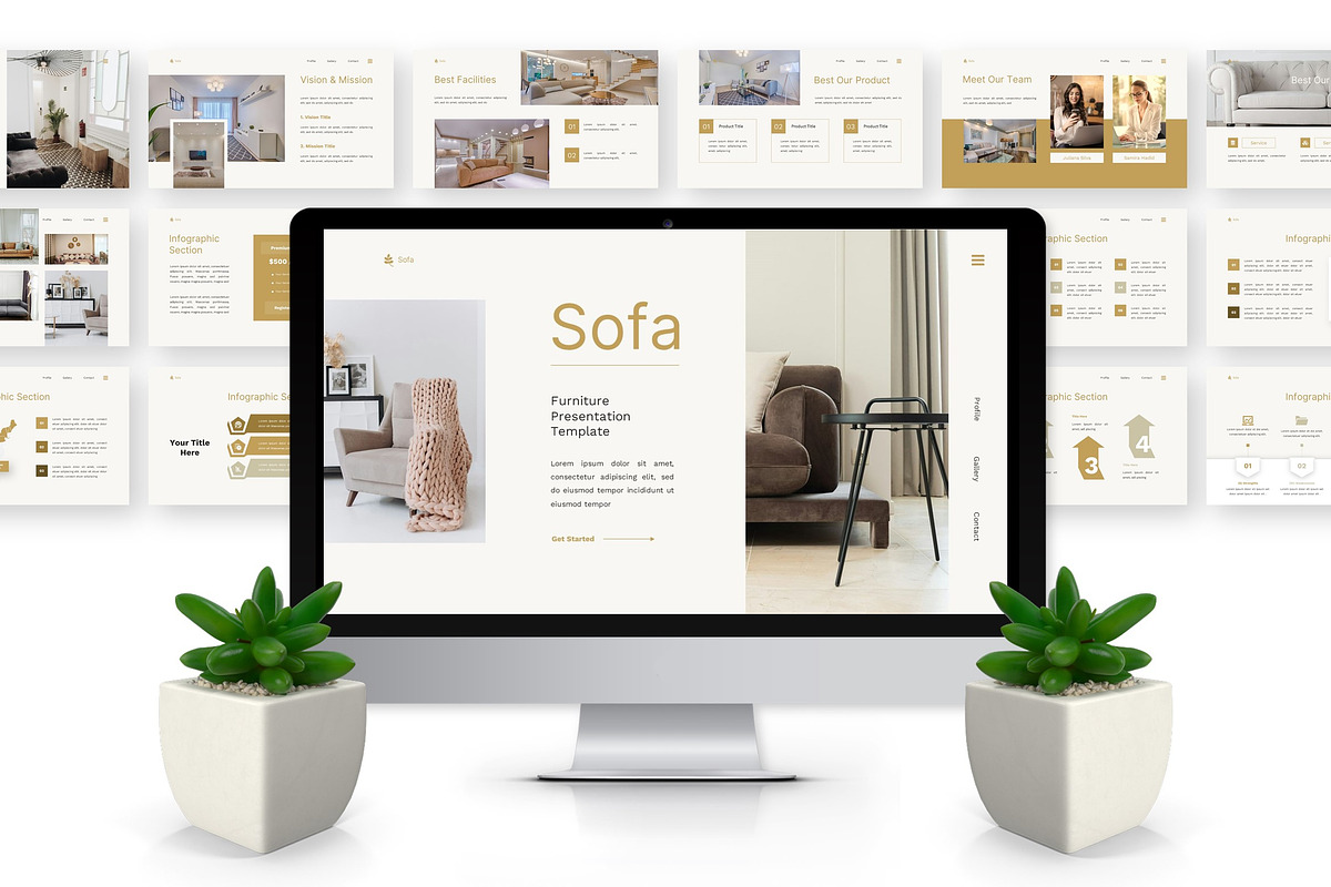 Sofa - Furniture Keynote preview 6