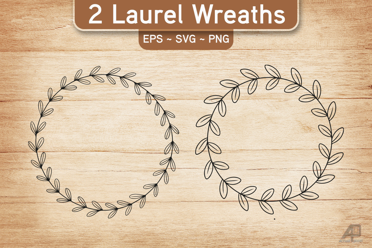 Laurel Wreath SVG PNG Bundle, an Illustration by Actual Pixel (Photo 8 of 17)