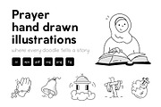 Prayer Doodle Icons Collection, an Outline Icon by Vectors Market (Thumbnail 1 of 10)
