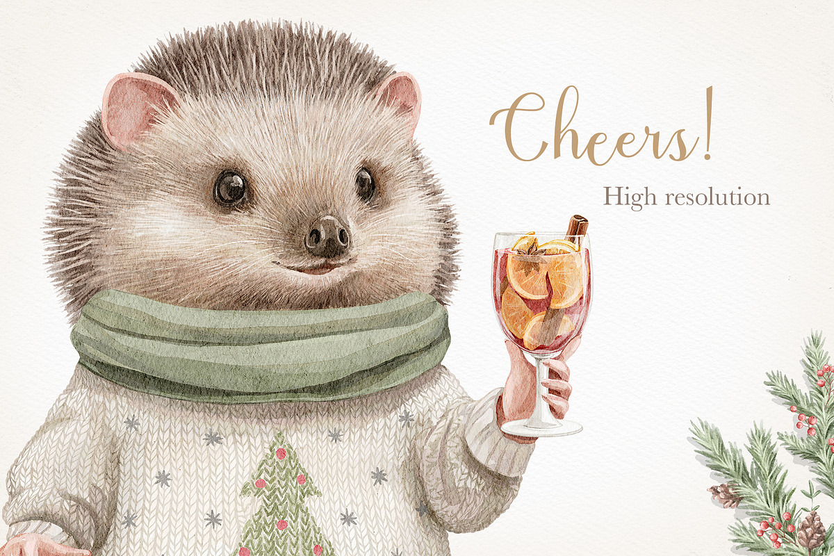 Christmas cozy party, an Animal Illustration by Mimomy (Photo 12 of 14)