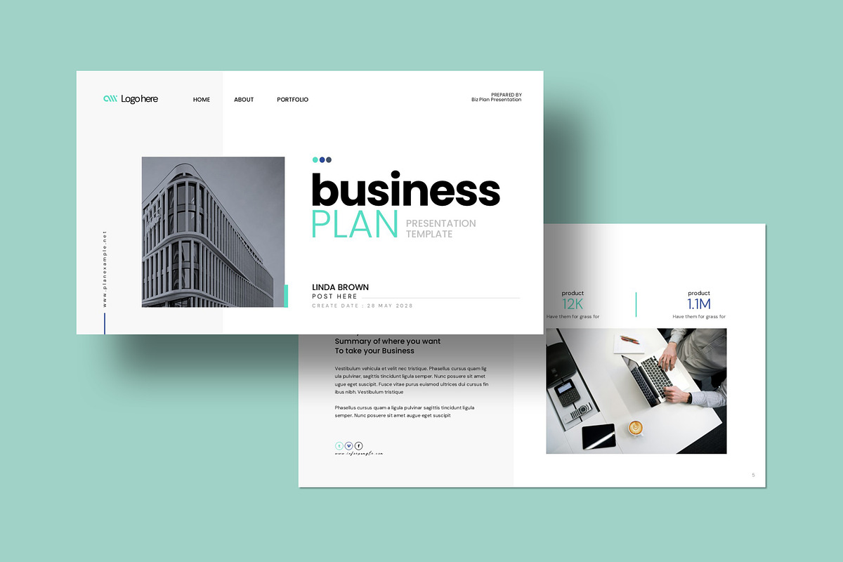 Business Plan Presentation Template preview 2