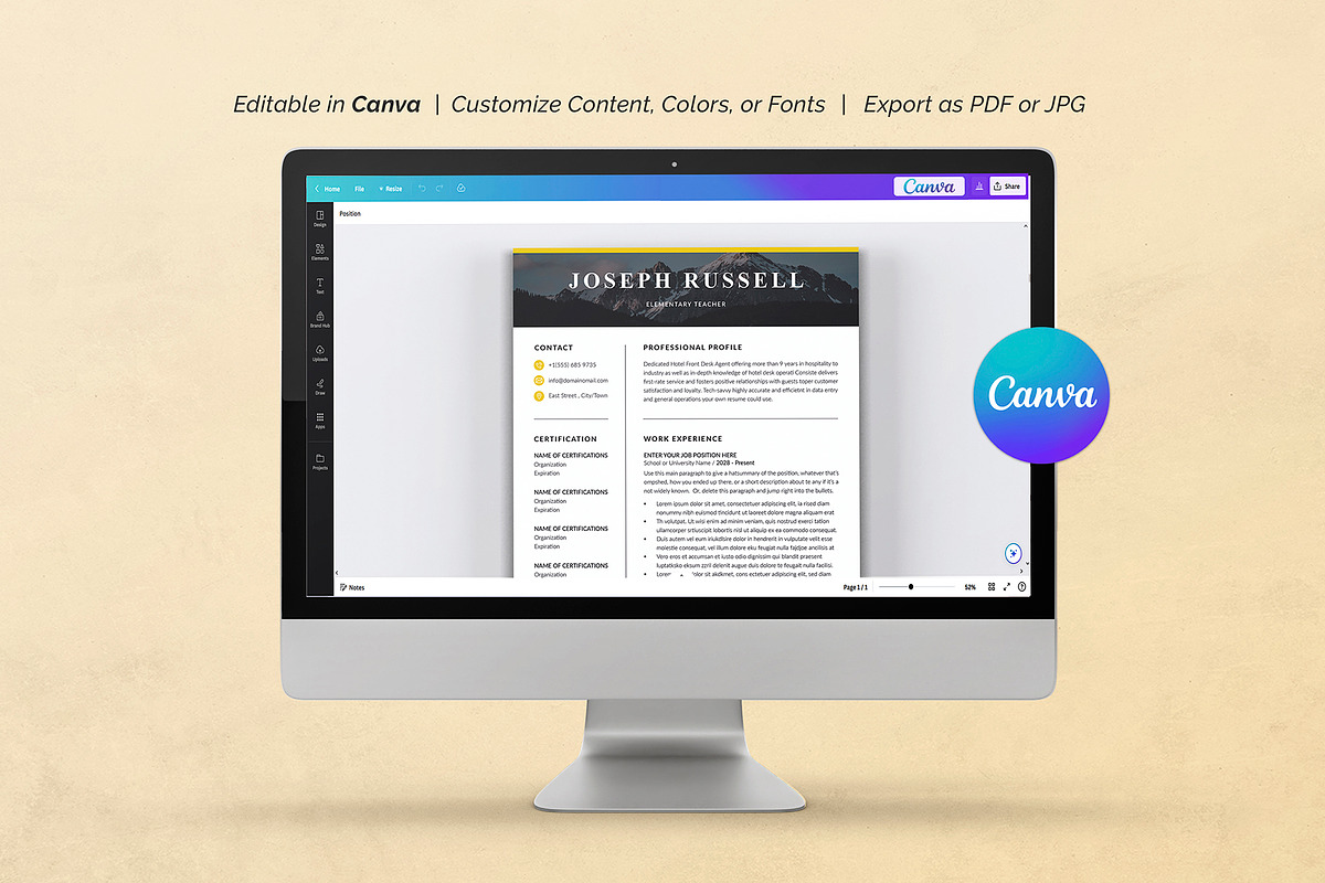 Resume Template, a Resume Template by DesignDevisers (Photo 7 of 10)